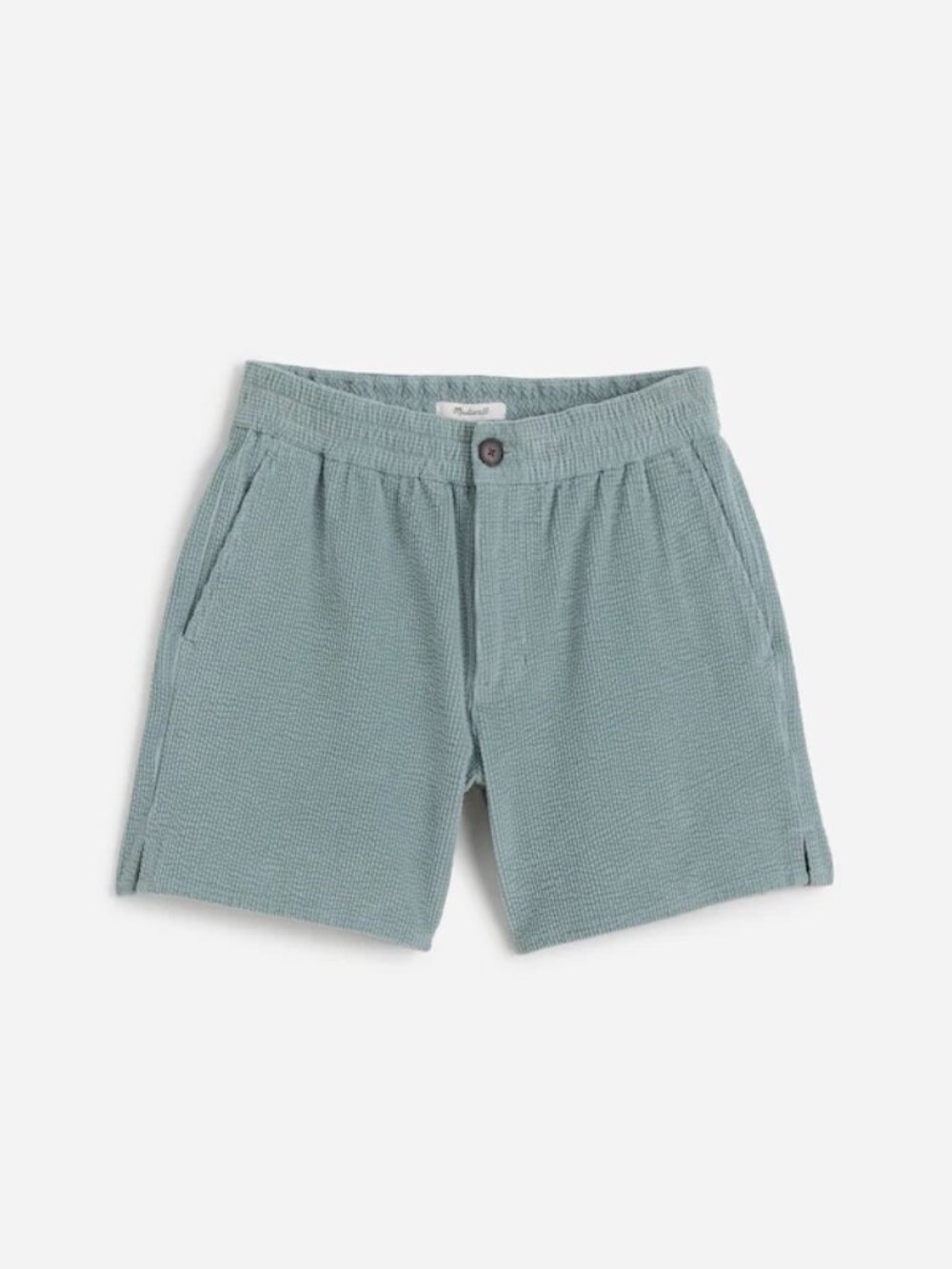 Madewell Everywear Short in Seersucker Corduroy, Men's Large, aqua blue